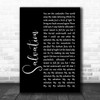 Gabrielle Aplin Salvation Black Script Song Lyric Music Wall Art Print