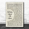 The Alexander Brothers The Northern Lights of Old Aberdeen Vintage Script Print