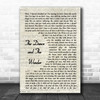 Sam Garrett The Dance and The Wonder Vintage Script Song Lyric Print