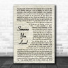 Lewis Capaldi Someone You Loved Vintage Script Song Lyric Print