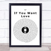 NF If You Want Love Vinyl Record Song Lyric Print