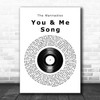 The Wannadies You & Me Song Vinyl Record Song Lyric Print