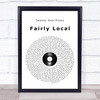 Twenty One Pilots Fairly Local Vinyl Record Song Lyric Print