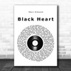 Marc Almond Black Heart Vinyl Record Song Lyric Print