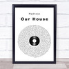 Madness Our House Vinyl Record Song Lyric Print