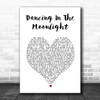 Thin Lizzy Dancing In The Moonlight White Heart Song Lyric Print