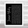 Chris Stapleton Tennessee Whiskey Black Script Song Lyric Music Wall Art Print