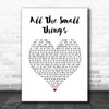 blink-182 All The Small Things White Heart Song Lyric Print