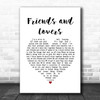 Incubus Friends and Lovers White Heart Song Lyric Print