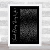 Don McLean Vincent (Starry, Starry Night) Black Script Song Lyric Music Wall Art Print
