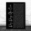 Florence + The Machine Dog Days Are Over Black Script Song Lyric Music Wall Art Print