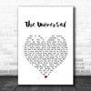 Blur The Universal White Heart Song Lyric Print