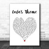 The Shapeshifters Lola's Theme White Heart Song Lyric Print