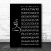 Gerry Cinnamon Belter Black Script Song Lyric Music Wall Art Print