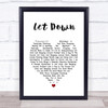 Easy Star All-Stars Let Down White Heart Song Lyric Print