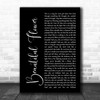 India Arie Beautiful Flower Black Script Song Lyric Music Wall Art Print