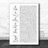 Woody Guthrie Biggest Thing Man Has Ever Done White Script Song Lyric Print