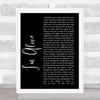 Kasey Chambers I'm Alive Black Script Song Lyric Music Wall Art Print