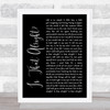 Lady Gaga A Star Born Soundtrack That Alright Black Script Song Lyric Music Wall Art Print