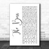 Diana Ross The Boss White Script Song Lyric Print
