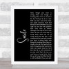 Michael Jackson Smile Black Script Song Lyric Music Wall Art Print