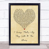 Elton John I Guess That's Why They Call It The Blues Vintage Heart Song Lyric Quote Music Print