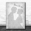 The Cure Pictures Of You Man Lady Bride Groom Wedding Grey Song Lyric Quote Music Print