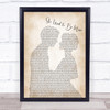 Sara Bareilles She Used to Be Mine Man Lady Bride Groom Wedding Song Lyric Quote Music Print