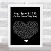 Marvin Gaye How Sweet It Is (To Be Loved By You) Black Heart Song Lyric Quote Music Print