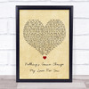 George Benson Nothing's Gonna Change My Love For You Vintage Heart Song Lyric Quote Music Print