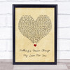 George Benson Nothing's Gonna Change My Love For You Vintage Heart Song Lyric Quote Music Print