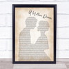 The Greatest Showman A Million Dreams Man Lady Bride Groom Wedding Song Lyric Quote Music Print