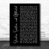 Thomas Kelly Stricken, Smitten, and Afflicted Black Script Song Lyric Quote Music Print