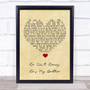 The Hollies He Ain't Heavy, He's My Brother Vintage Heart Song Lyric Quote Music Print