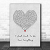 Andy Gibb I Just Want To Be Your Everything Grey Heart Song Lyric Quote Music Print