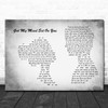 George Harrison Got My Mind Set On You Man Lady Couple Grey Song Lyric Quote Music Print