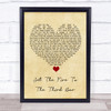 Snow Patrol Set The Fire To The Third Bar Vintage Heart Song Lyric Quote Music Print