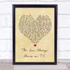 A-ha The Sun Always Shines on T.V. Vintage Heart Song Lyric Quote Music Print