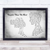 Bruce Springsteen Tougher Than The Rest Man Lady Couple Grey Song Lyric Quote Music Print