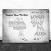 Bruce Springsteen Tougher Than The Rest Man Lady Couple Grey Song Lyric Quote Music Print