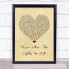 The Libertines Music When The Lights Go Out Vintage Heart Song Lyric Quote Music Print