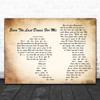 The Drifters Save The Last Dance For Me Man Lady Couple Song Lyric Quote Music Print