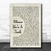 Donny Osmond Whenever You're In Trouble Vintage Script Song Lyric Quote Music Print