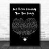 Otis Redding I've Been Loving You Too Long Black Heart Song Lyric Quote Music Print