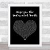 Yungblud Hope for the Underrated Youth Black Heart Song Lyric Quote Music Print