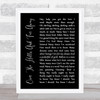 Led Zeppelin Over The Hills And Far Away Black Script Song Lyric Quote Music Print