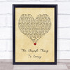 Katie Melua The Closest Thing To Crazy Vintage Heart Song Lyric Quote Music Print