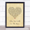 Fyfe Dangerfield When You Walk In The Room Vintage Heart Song Lyric Quote Music Print