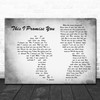 Anthem Lights This I Promise You Man Lady Couple Grey Song Lyric Quote Music Print