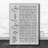 The Corries Will Ye Go Lassie Go Grey Rustic Script Song Lyric Quote Music Print